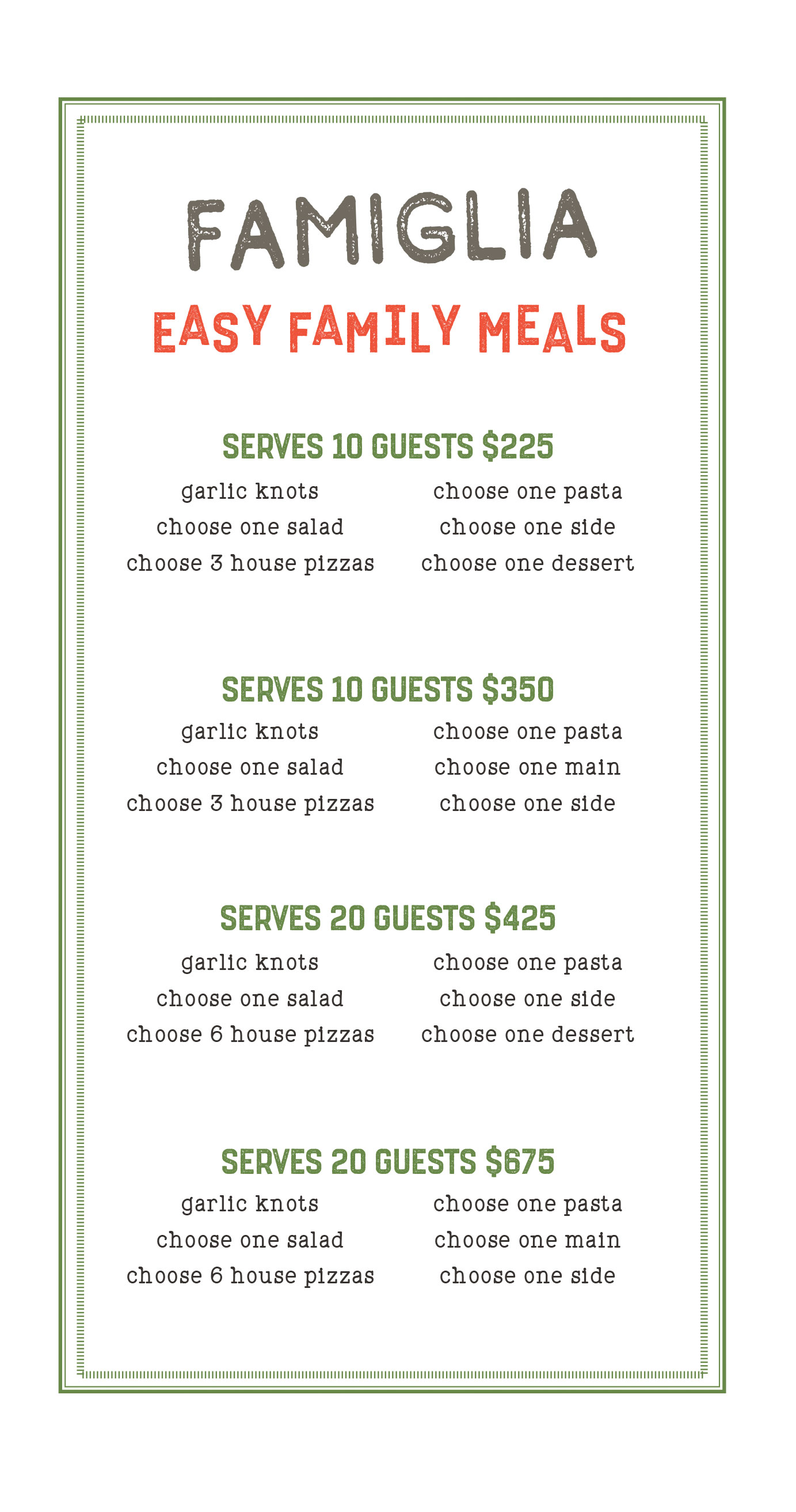 Catering Menu Panel 3